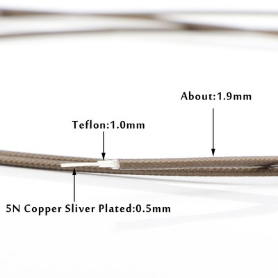 HIFI 7N OCC Silver Plated Audio Speaker Cable Signal Wire Headphone RCA Cables