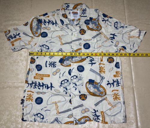Naruto Shippuden Camicia Stampata con Bottoni, Manica Corta Uomo Taglia M - Foto 4 di 10