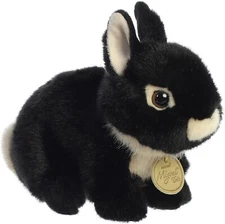 Aurora - Miyoni Tots - 7.5" Black Netherland Dwarf Bunny Adorable Stuffed Animal
