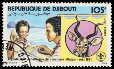 DJIBOUTI 534 - Abidjan '81 Pan-African Scouting Conference (pb72139)