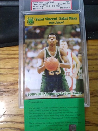 Lebron James Set of 4 Tiffany #/ 1,000 - Saint Mary High School Trading Cards - Picture 2 of 4