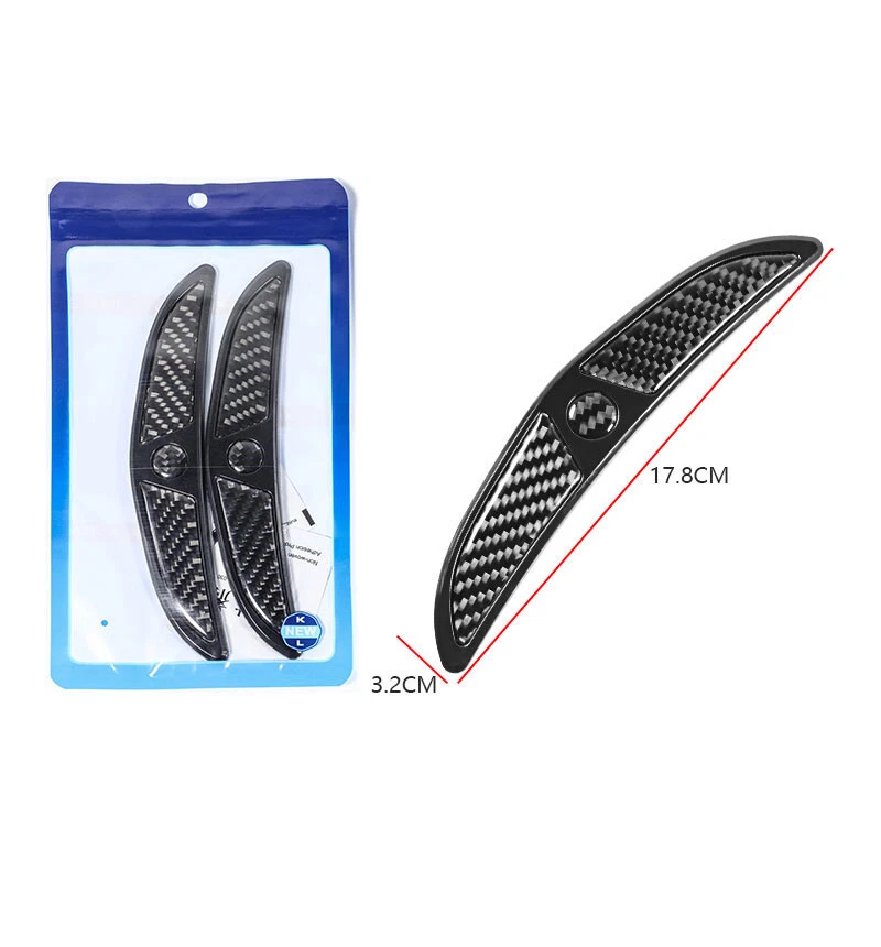 Acessório externo de faixa de borda anticolisão arco sobrancelha roda de carro fibra de carbono - Imagem 2 de 4