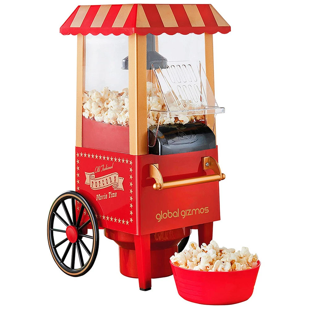 Mini Popcorn Maker Homemade Snacks Movie Night Kids Party Car Popcorn Machine