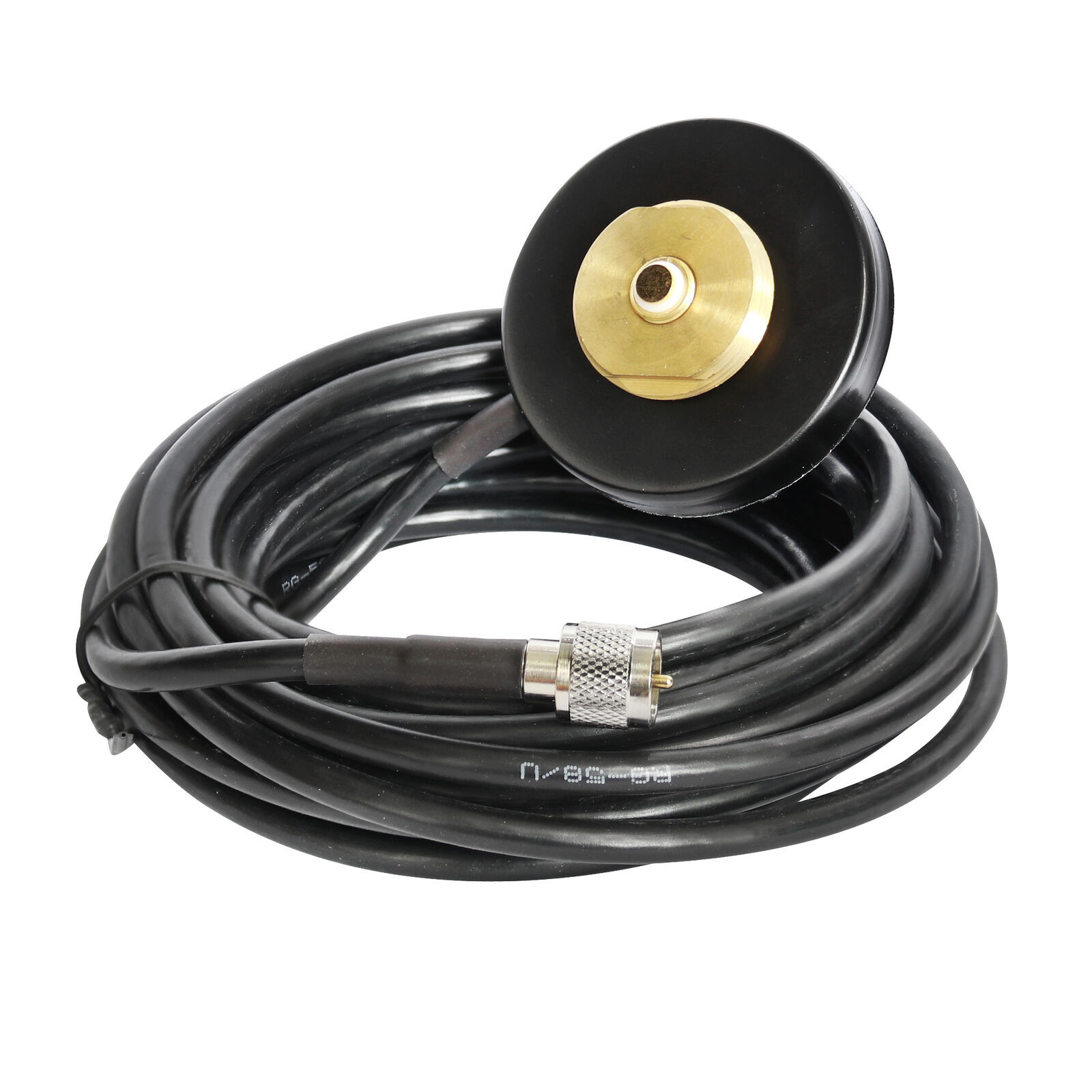 10PCS NMO Mount Magnetic Base RG-58 Cable Mini UHF Plug Car Mobile Radio Antenna