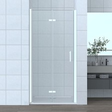 Duschkabine Duschabtrennung 70-120cm Duschtür Nischentür Falttür Dusche ESG Glas