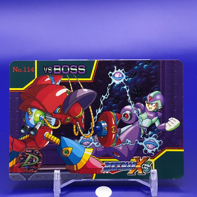 VS BOSS Rockman X3 Card No.114 Bandai 1995 Japanese Japan Nintendo Anime F/S a