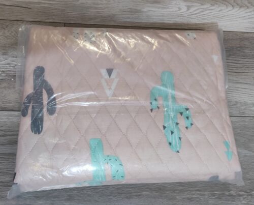 Portable Baby Play Mat Machine Washable Foldable Non-Slip 43x43” Pink-Cactus New - 第 5/5 張圖片