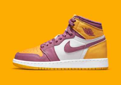 Nike Air Jordan 1 Retro High OG Brotherhood Gold Purple 575441-706 GS New |  eBay