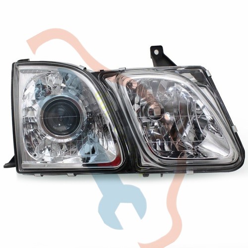 A Pair For Lexus LX470 1998-2007 Halogen Front Head Lamp Headlight Chromed - Picture 4 of 9