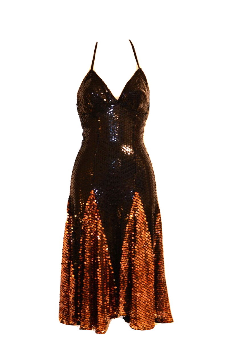 fo76 sunburst sequin dress Glittering Sequin Dress 4k in Black and Red