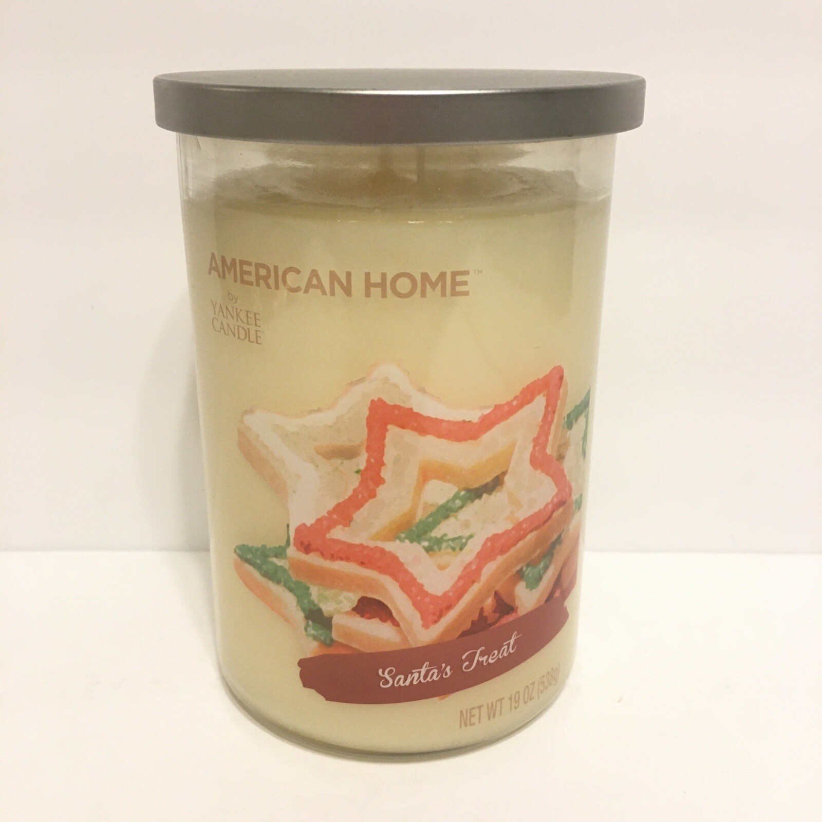 American Home by Yankee Candle SANTA'S TREAT Large 19 oz Glass Jar w