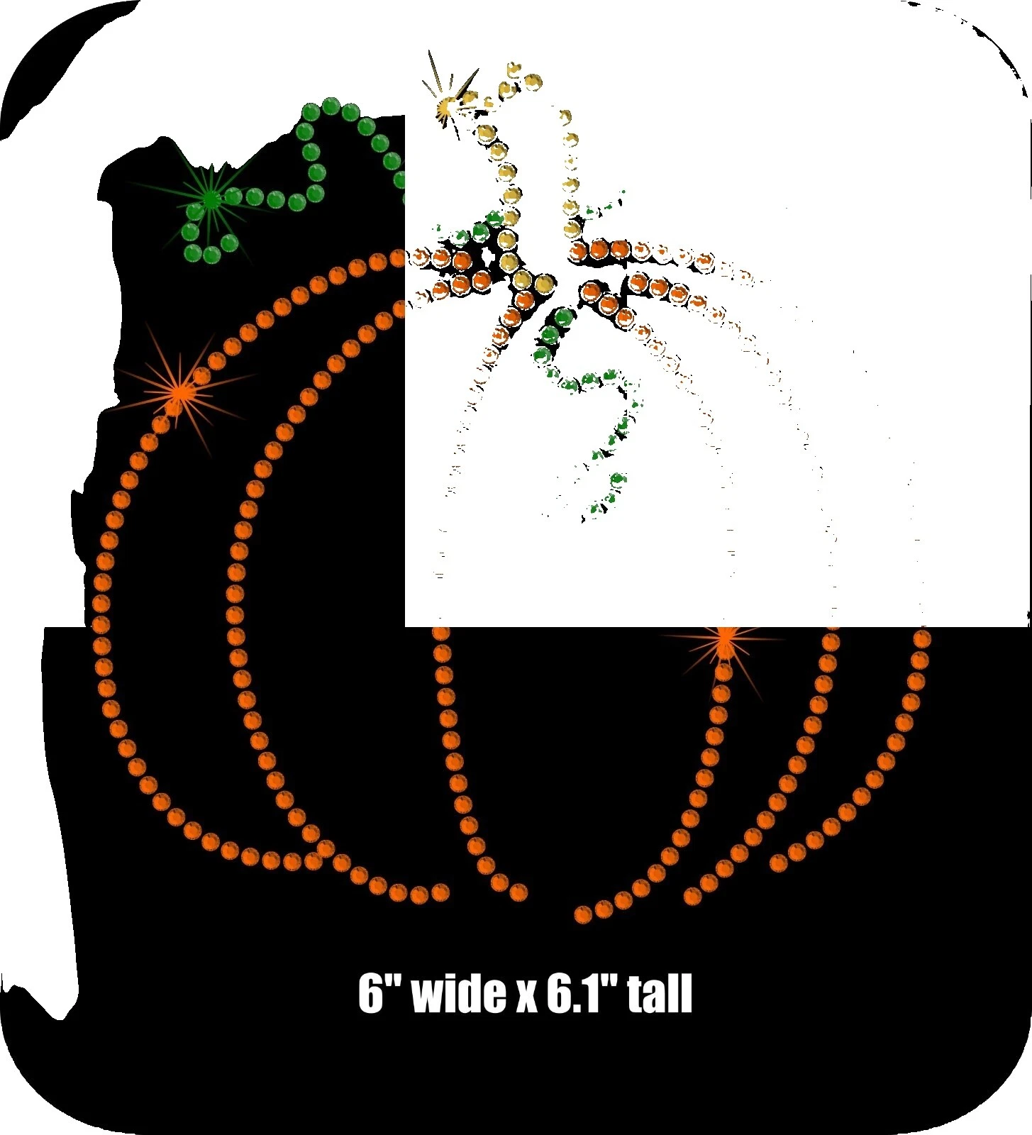 Apliques de costura de Halloween de Pedrería