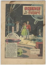 SCIENCE IN YOUR FUTURE 1 GE GENERAL ELECTRIC GIVEAWAY PROMO COMIC 1956 VG