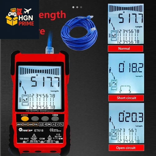 Network Cable Tester & Tracker LAN POE Test 400M/600M Length Finder Tool UK POST - 第 1/15 張圖片