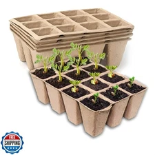 YFANITI Seedling Starter Traysk,Biodegradable Seed Starter Trays 