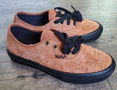 Vans Skate Authentic Hairy Suede Black Rust Size Mens 6 OR Womens 7.5 New Rare