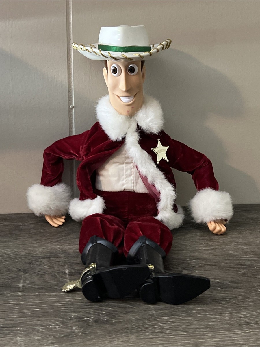 Mattel Toy Story Christmas Holiday Hero Woody 1999 Doll Figure
