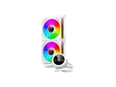 GAMEMAX IceBurg 240 Digital WH, Liquid CPU Cooler 240mm Addressable ARGB Pump