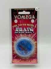 Vintage YOMEGA Yo-Yo With A Brain With Clutch System Record Braking Color Blue