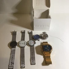 Mixed Lot of 6 Watches paidu Japan Multiple Brands in Diesel watch box 