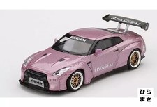 1/64 Miniature Car Pandem Nissan GT-R R35 GT Wing Right Hand Drive Pink MINI GT
