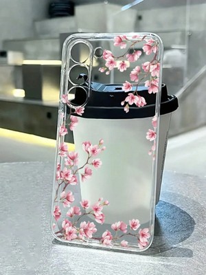 Transparente dicke stoßfeste Hülle Blumen Pflaumenblüte für iPhone Galaxy Redmi