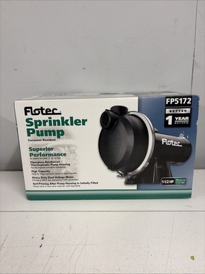 Flotec FP5172-08 Thermoplastic Sprinkler Pump, 1-1/2 HP