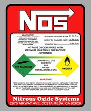 Nos Nitrous Graphics Decal Stickers X 2. Car Motorsport Racing Bike Truck