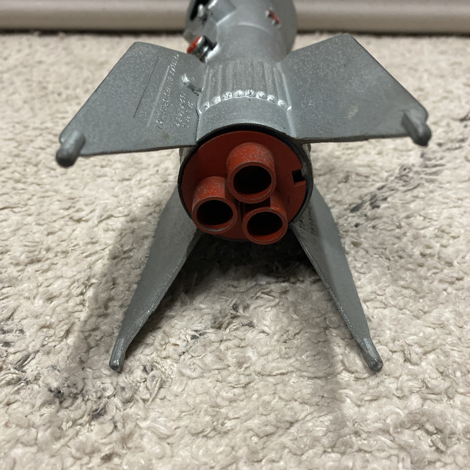 Vintage Rocket Ship Bank Works! ~ 1957 Astro Mfg. ~ Space Age Mid Century Modern