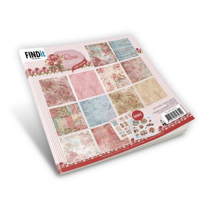 Find It Trading Yvonne Creations Papier Packung 8''X8'' 18/Pkg-Design, Rose Dekorationen