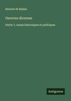 Honoré De Balzac | Oeuvres Diverses | Taschenbuch | FranzöSisch (2024)