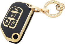 Key Fob Cover with Keychain Soft TPU Car Key Shell Case Protector Compatible