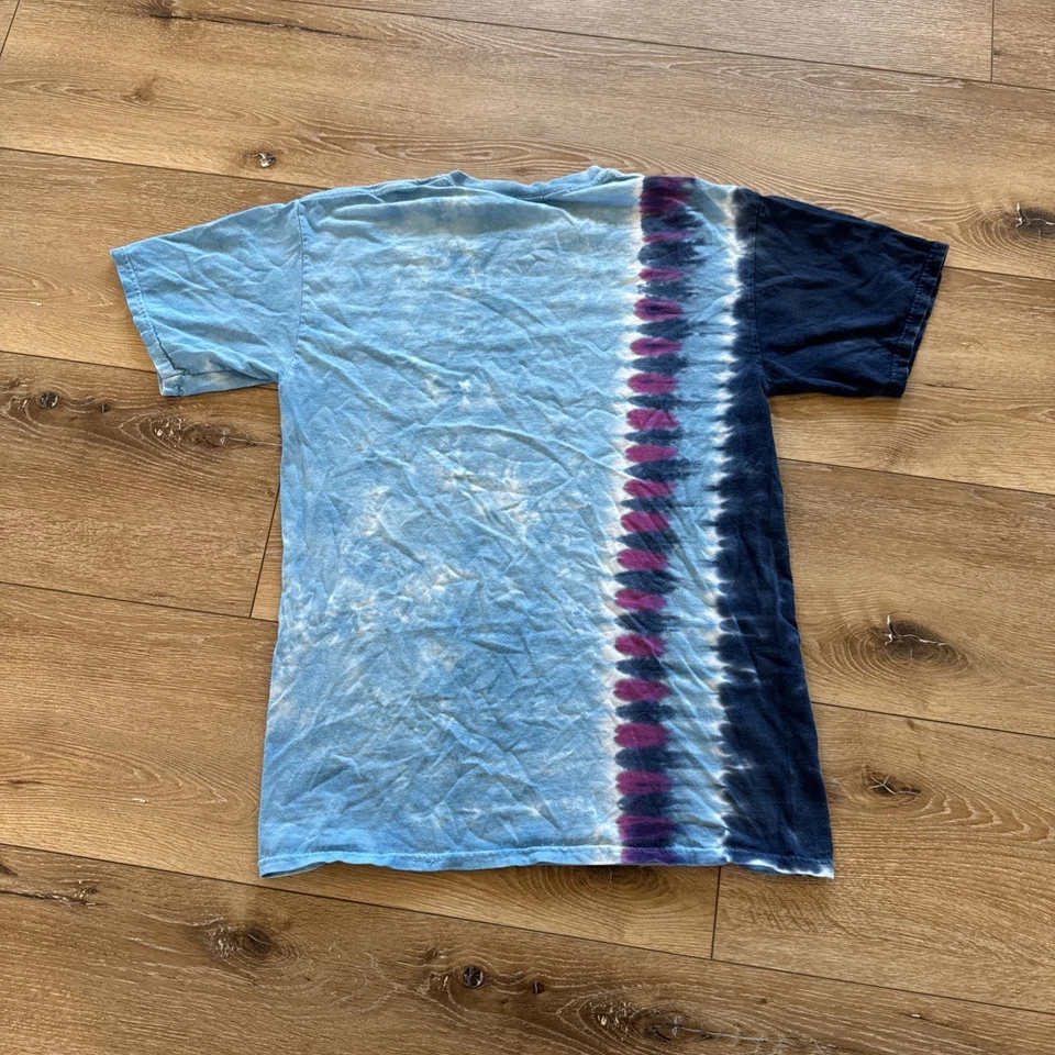 Camiseta masculina vintage Beatles M amarela submarina azul líquido Y2K tie dye banda camiseta - Imagem 2 de 4