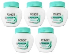 5 Pack Ponds Cold Cream Moisturizing Deep Cleanser Make Up Remover 9.5Oz Each