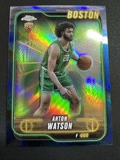 2024-25 Topps Chrome Basketball Anton Watson Rookie Card #107 Boston Celtics