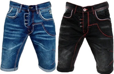 Rusty Neal JeANs Denim Bermudas Shorts 3/4 kurze Hose W 31 32 33 34 36 S M L XL
