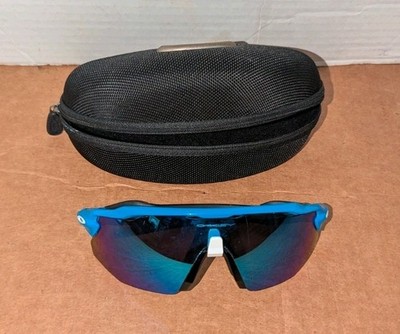 Oakley Sunglasses Radar EV Advancer Polished Blue Frames Prism Blue Lens 