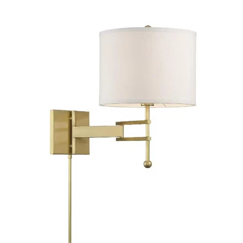 Crystorama Marshall Wall Lamp in Aged Brass - Picture 2 of 5