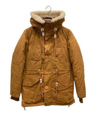 Snow peak                    Waxed Down Jacket brown JK-15AU403