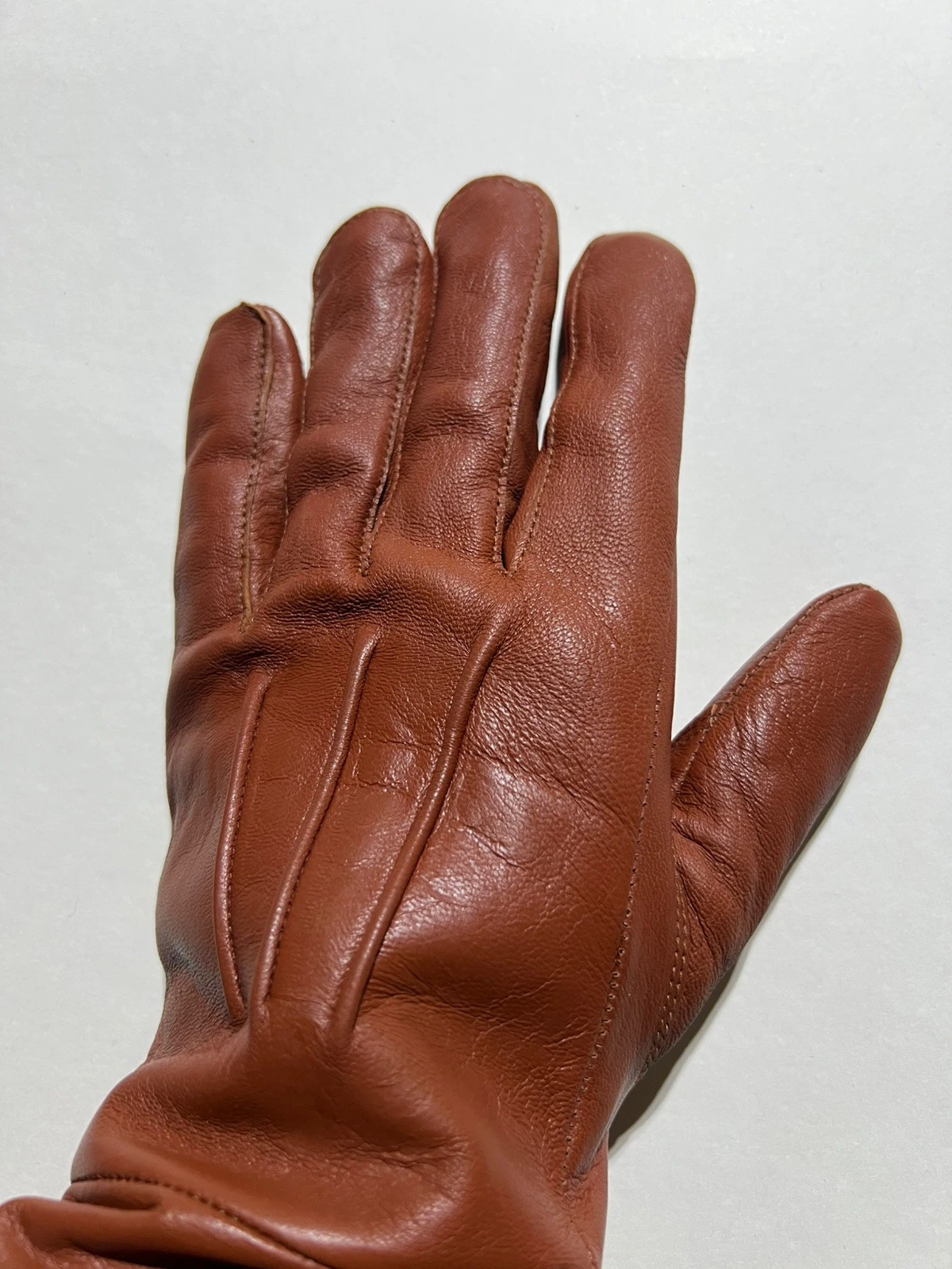 Leather Medieval Long Cuff Gloves Made With Sheep Skin Size Medium