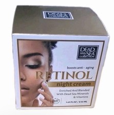 Dead Sea Collection Retinol Night Cream 1.69oz Anti-Aging Minerals Vitamins New