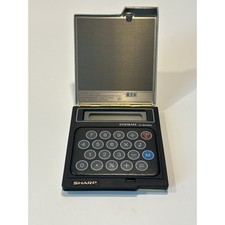 VINTAGE New Sharp EL-8039G Gold Flip Calculator Set of 10 Rare