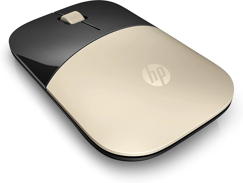 HP Z3700 Gold 2.4 GHz USB Slim Wireless Mouse with Blue LED 1200 DPI Optical Sen - Image 3 of 4