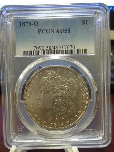 1879-O United States Morgan Silver Dollar PCGS AU 58 Beautiful Coin