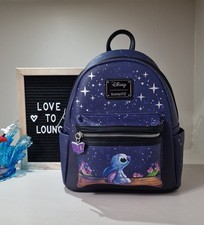 Loungefly Disney Lilo And Stitch, Stitch Starry Night Scene, RARE Backpack BNWT