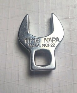 Vintage NAPA 3/8" Drive SAE 11/16" Crowfoot Crowsfoot Wrench NCF22