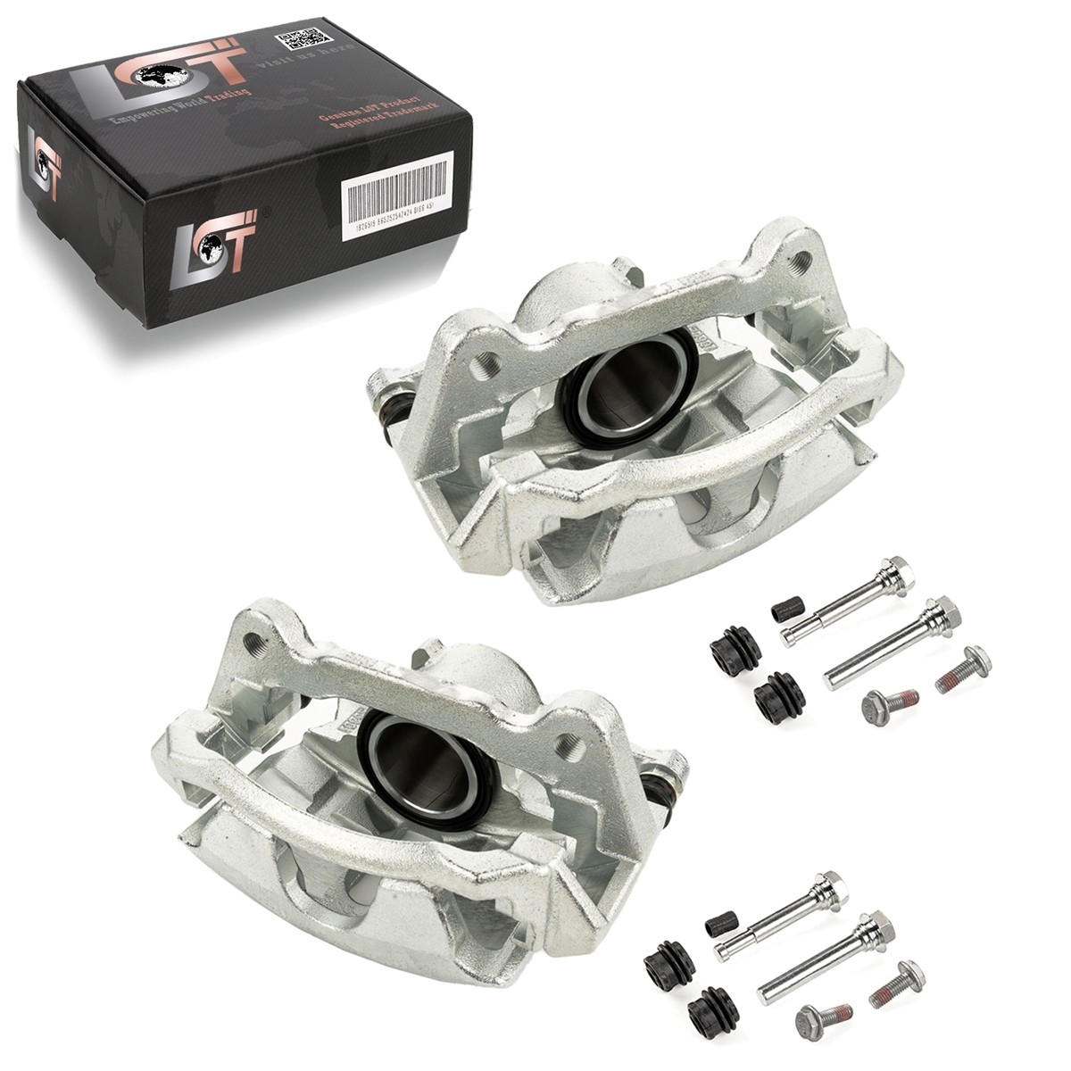 2x Brake Caliper Set Brake Carrier Front Axle l/r for SKODA OCTAVIA SUPERB 5E 3V