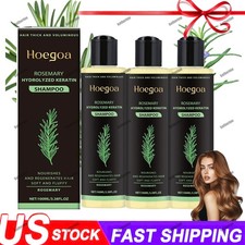 3PACK Organic Rosemary Hair Growth Shampoo for Women and Men-Natural Thicke...