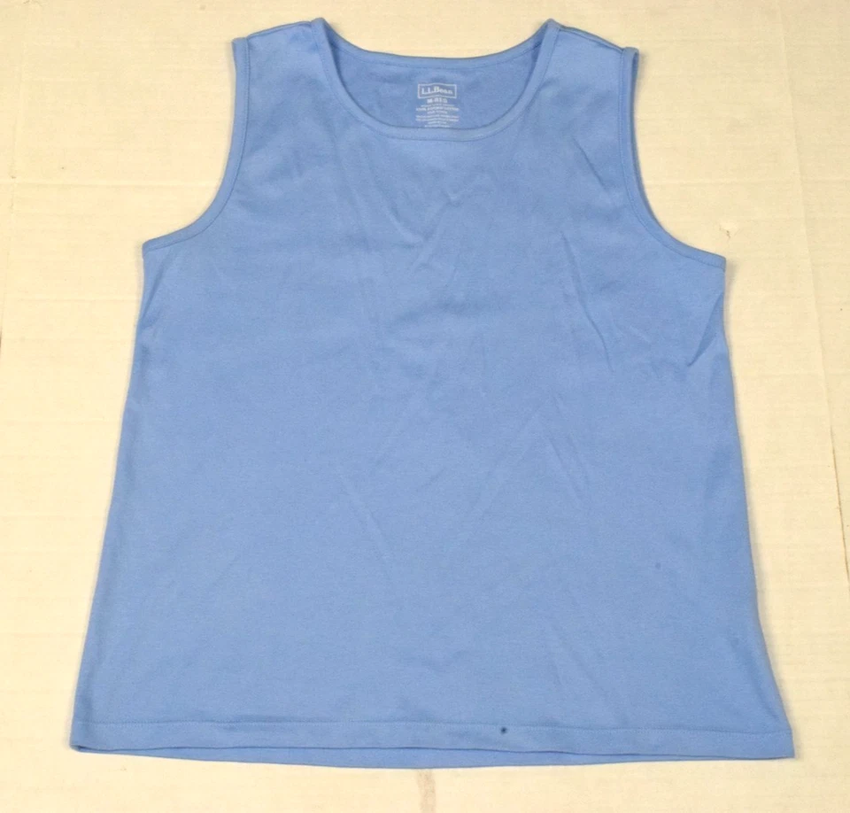 Conjunto Camisa Vintage 2 Piezas LL Frijol Talla M Y2K Periwinkle Azul Pima Algodón Hecho en Perú Foto 3 de 4