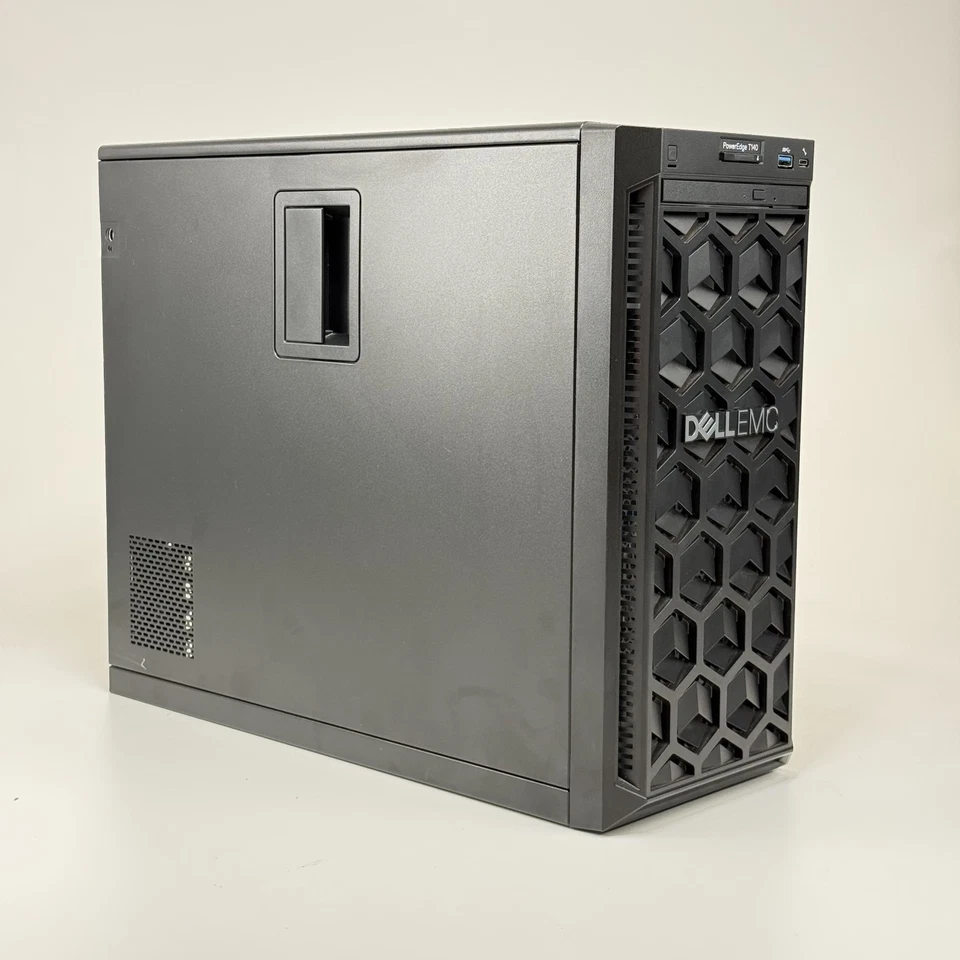 Dell EMC T140 Tower Xeon E-2224 3.4GHz, 16GB DDR4-2666 ECC, Black, 120G SSD - Image 3 of 4